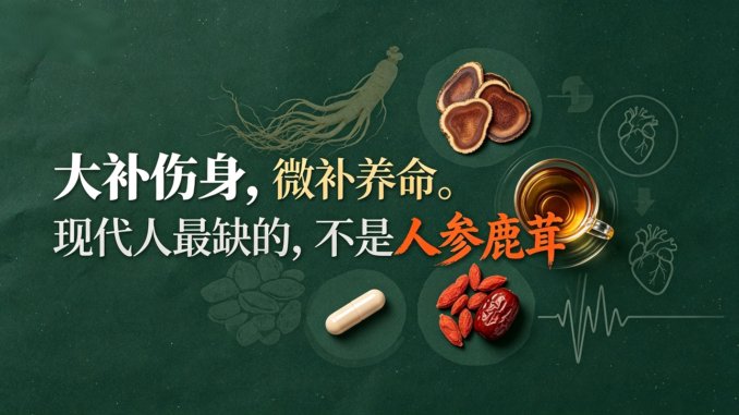 花了大价钱买补品，身体却越来越差？你可能缺的不是“大补”，是“微补“