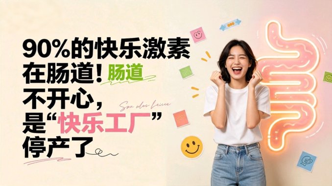 90%的快乐激素在肠道！不开心，是“快乐工厂”停产了