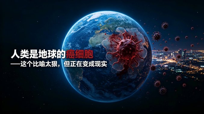 人类是地球的癌细胞——这个比喻太狠，但正在变成现实