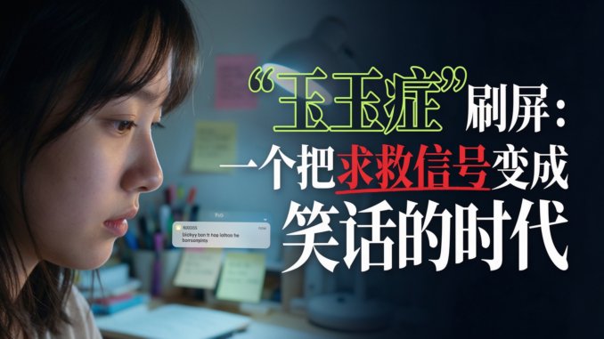 “玉玉症”刷屏：一个把求救信号变成笑话的时代