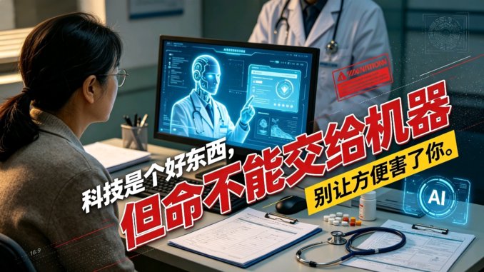 科技是个好东西，但命不能交给机器。别让方便害了你