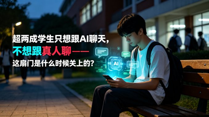 超两成学生只想跟AI聊天，不想跟真人聊——这扇门是什么时候关上的？