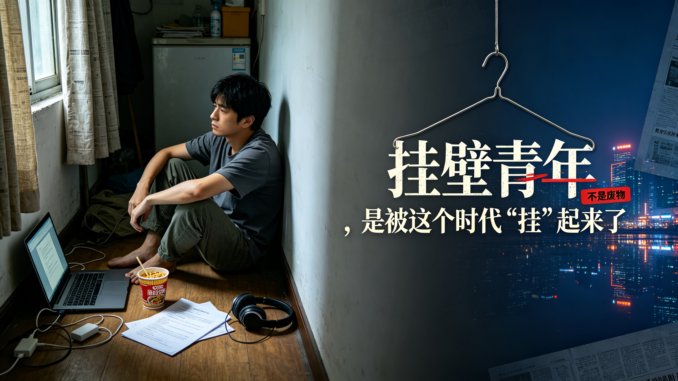 挂壁青年不是废物，是被这个时代“挂”起来了