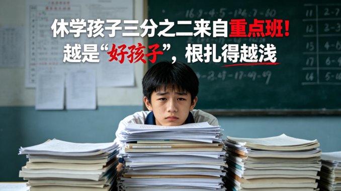 休学孩子三分之二来自重点班！越是“好孩子”，根扎得越浅