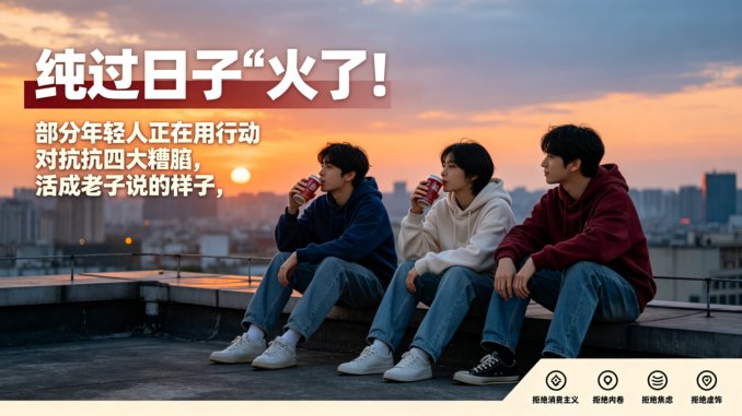 “纯过日子”火了！部分年轻人正在用行动对抗四大糟粕，活成老子说的样子
