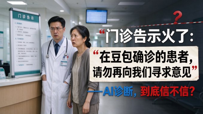 门诊告示火了：“在豆包确诊的患者，请勿再向我们寻求意见”——AI诊断，到底信不信？