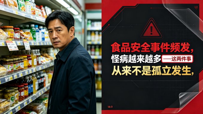 食品安全事件频发，怪病越来越多——这两件事，从来不是孤立发生