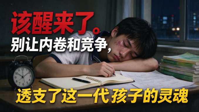 该醒来了。别让内卷和竞争，透支了这一代孩子的灵魂