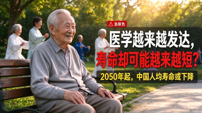 医学越来越发达，寿命却可能越来越短？2050年起，中国人均寿命或下降