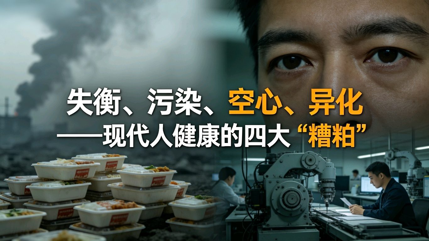 失衡、污染、空心、异化——正在悄悄毁掉现代人健康的四大“糟粕”